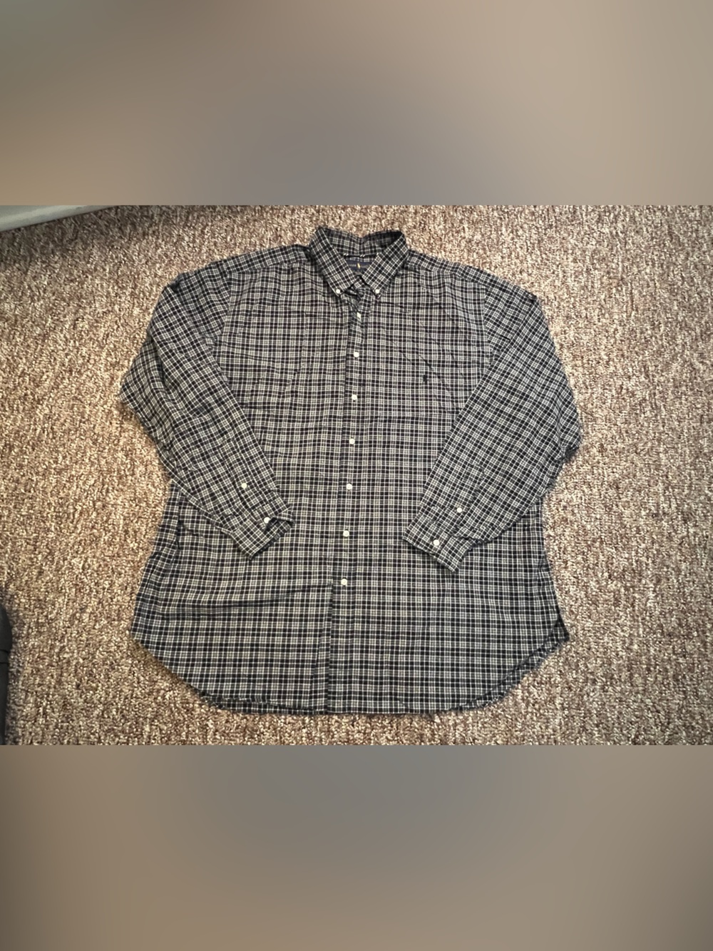 Ralph Lauren Men’s Long Sleeve Classic Fit Plaid Button Up Shirt Size 2XLT